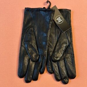 Black Leather Gloves
